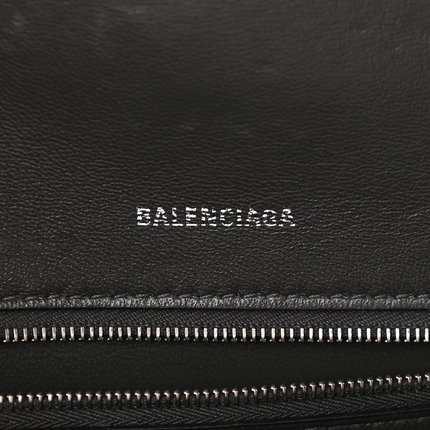 Shiny Calfskin Crocodile Embossed Small Hourglass Top Handle Bag Dark Grey