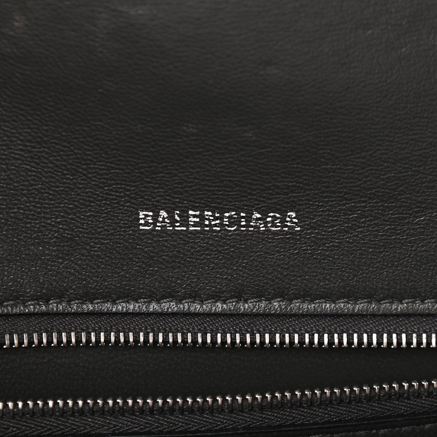 Balenciaga Shiny Calfskin Crocodile Embossed Small Hourglass Top Handle Bag Dark Grey 5 of 8