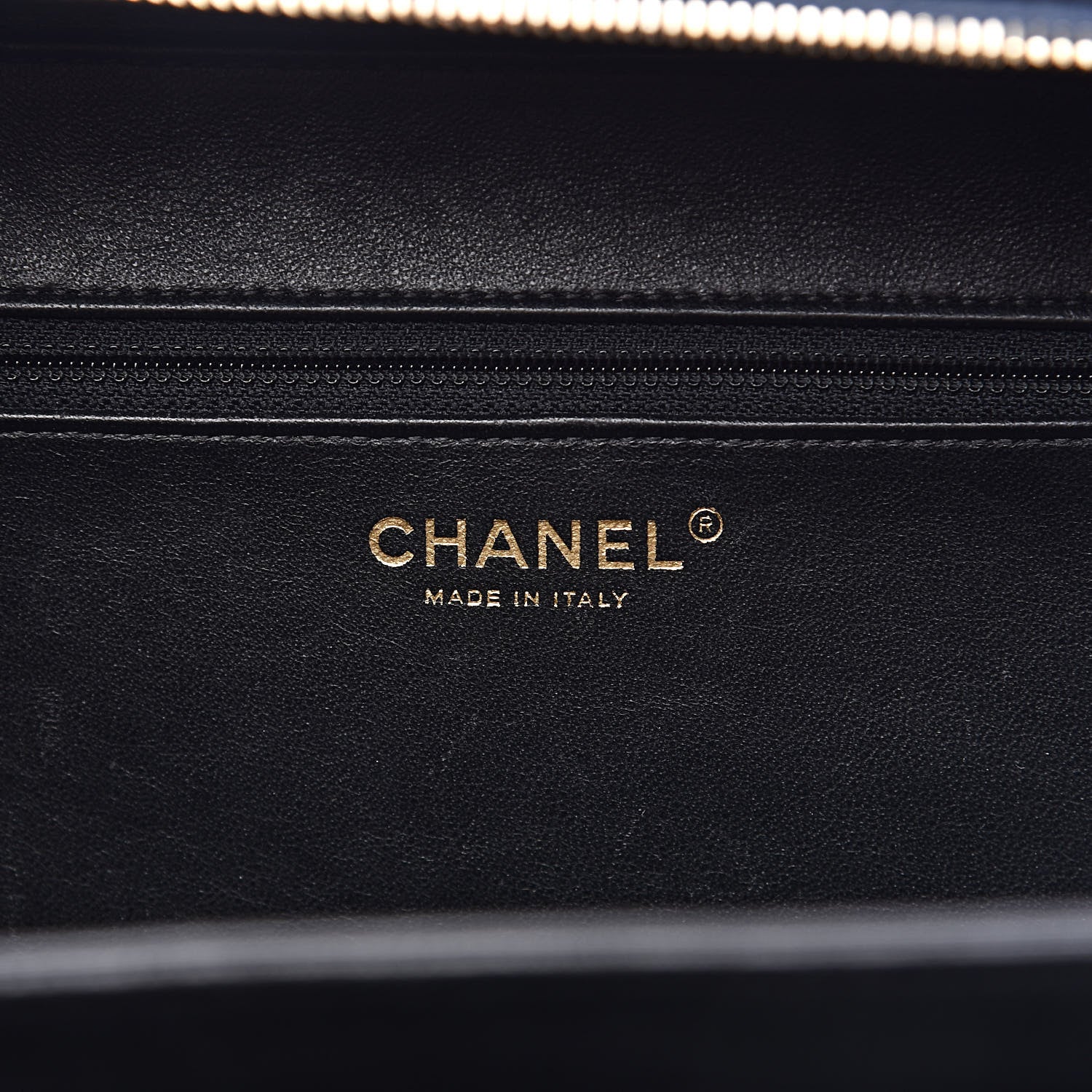 Chanel Caviar Quilted Large CC Filigree Vanity Case Navy Black 6 of 16
