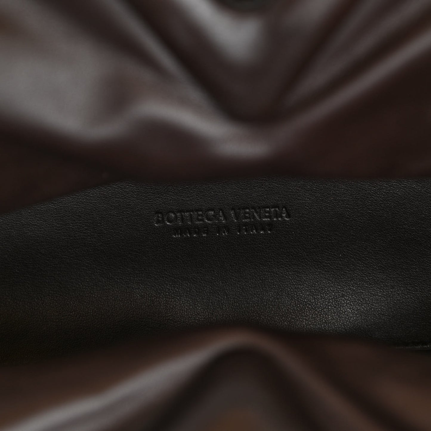 Fabric Intrecciato Medium The Point Triangle Bag Brown