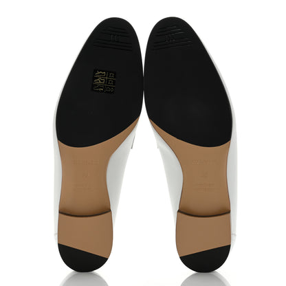 Hermes Calfskin Womens Royal Loafers 39 White 8 of 9