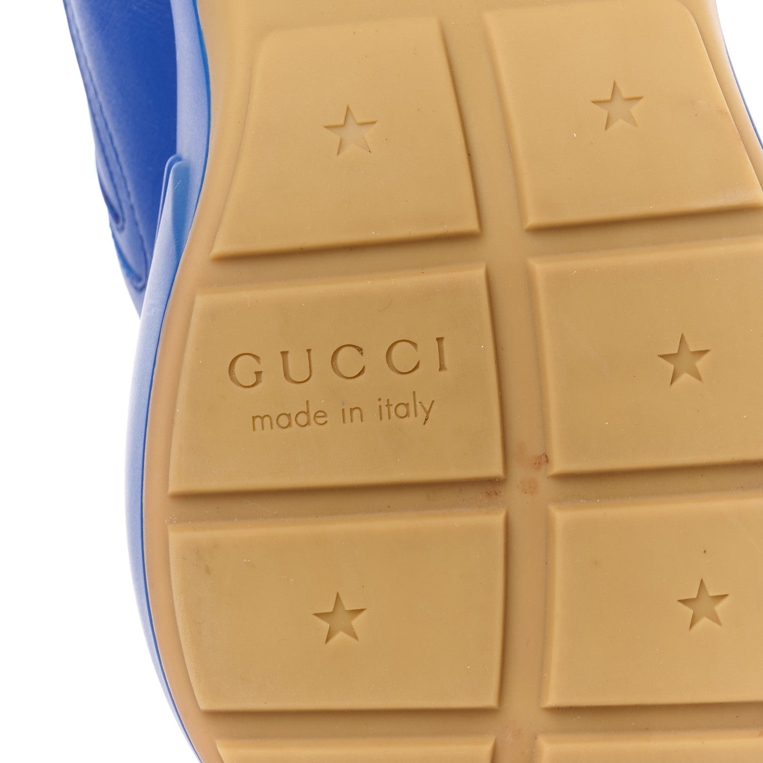 Gucci X MLB Calfskin NY Yankees Mens Rhyton Sneakers 8 Electric Blue 6 of 14