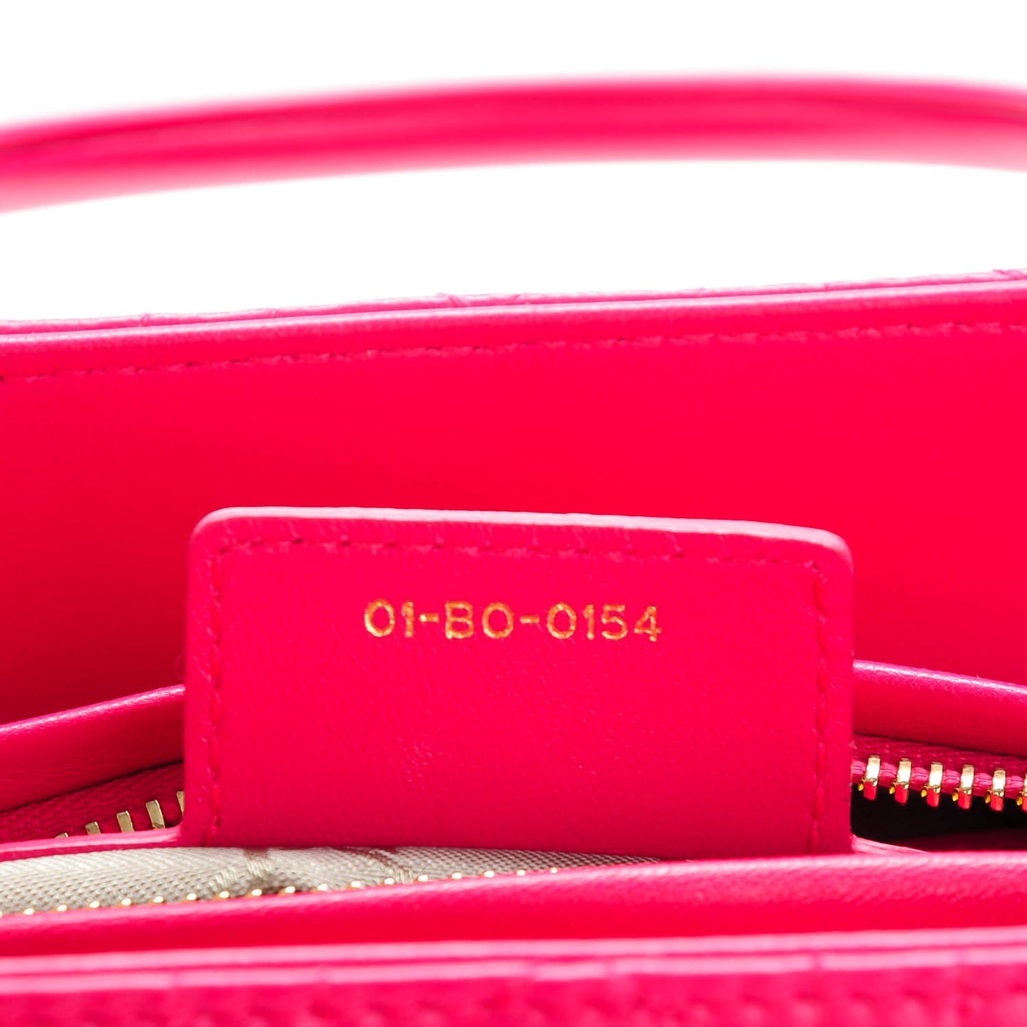 Lambskin Cannage Medium Lady Dior Pink