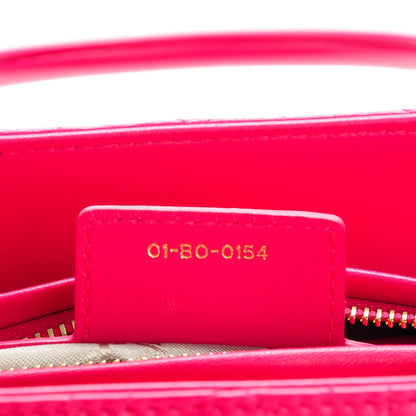 Christian Dior Lambskin Cannage Medium Lady Dior Pink 7 of 7