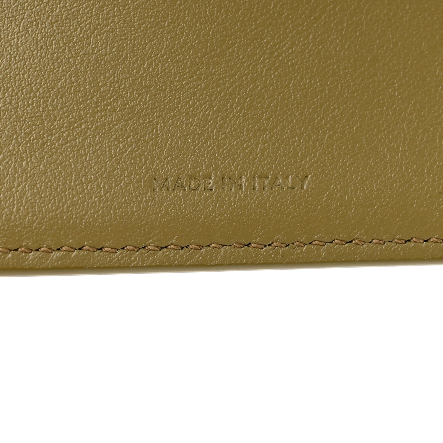 Celine Shiny Calfskin Small Triomphe Wallet Olive 6 of 9