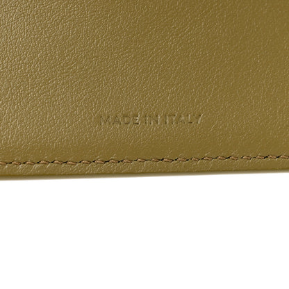 Celine Shiny Calfskin Small Triomphe Wallet Olive 6 of 9