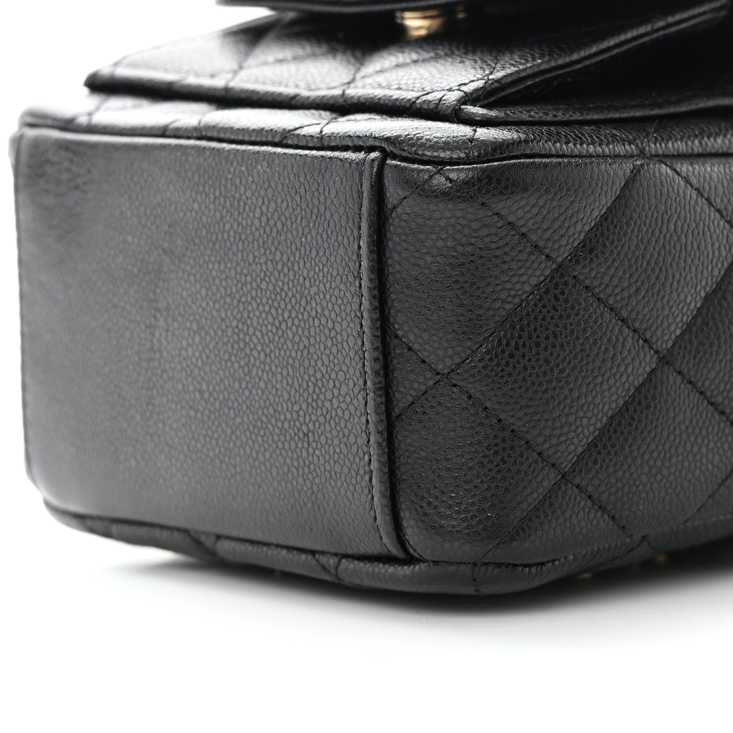 Caviar Quilted CC Mini Classic Backpack Black