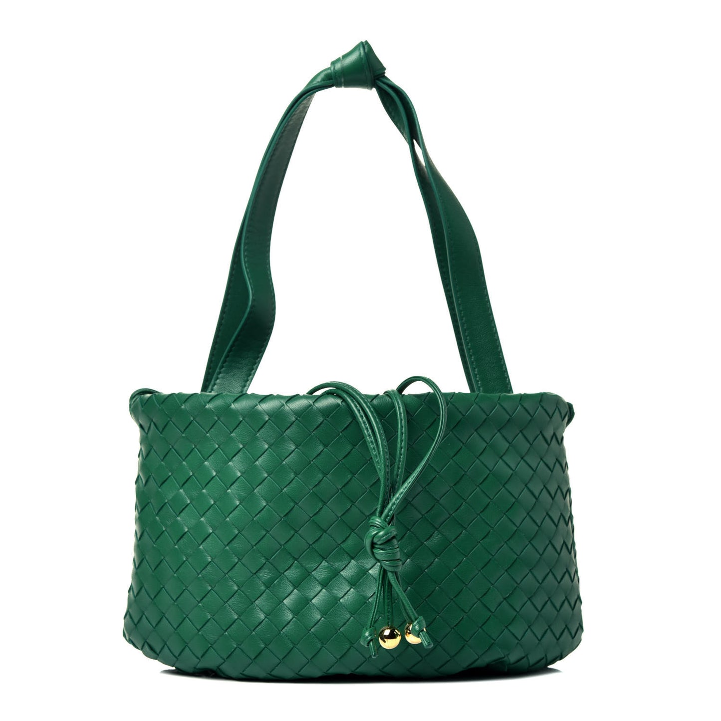 Nappa Intrecciato Small Bulb Racing Green