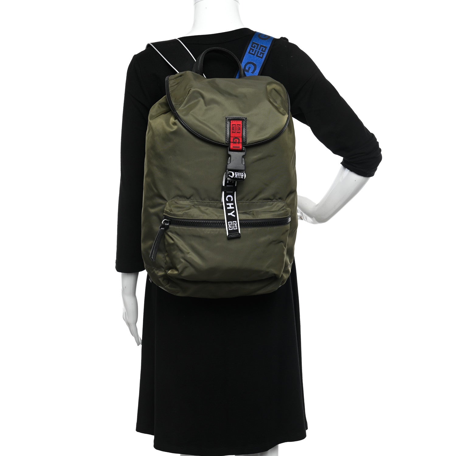 Givenchy Nylon Light 3 Backpack Khaki 2 of 9