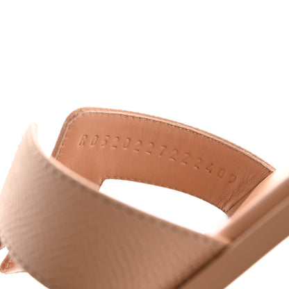 Hermes Epsom Oran Sandals 37.5 Beige Perlino 9 of 10