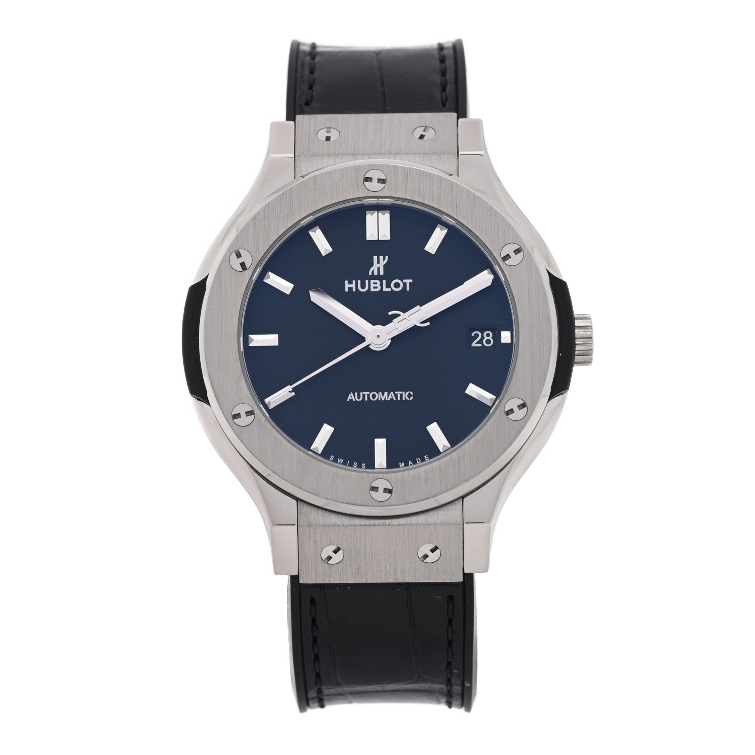 Hublot Titanium Alligator 38mm Classic Fusion Automatic Watch Black 565.NX.1171.LR 1 of 6