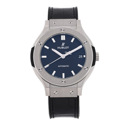 Hublot Titanium Alligator 38mm Classic Fusion Automatic Watch Black 565.NX.1171.LR 1 of 6