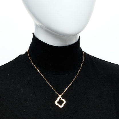 Van Cleef & Arpels 18K Yellow Gold Byzantine Alhambra Pendant Necklace 2 of 5