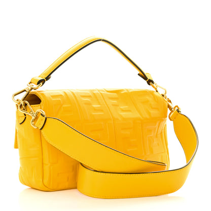 Fendi Nappa FF 1974 Embossed Baguette Mimosa 3 of 13