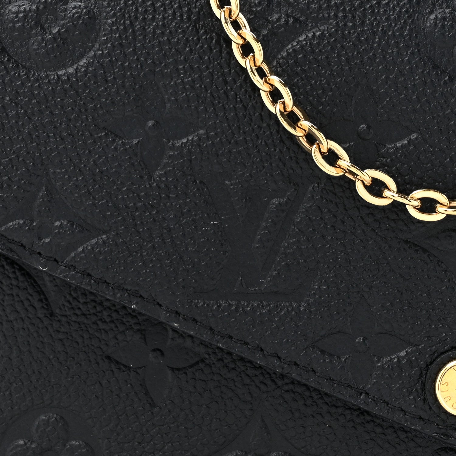 Louis Vuitton Empreinte Pochette Felicie Chain Wallet Black 10 of 15