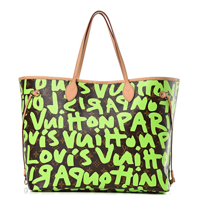 Louis Vuitton Monogram Graffiti Neverfull GM Green 1 of 10