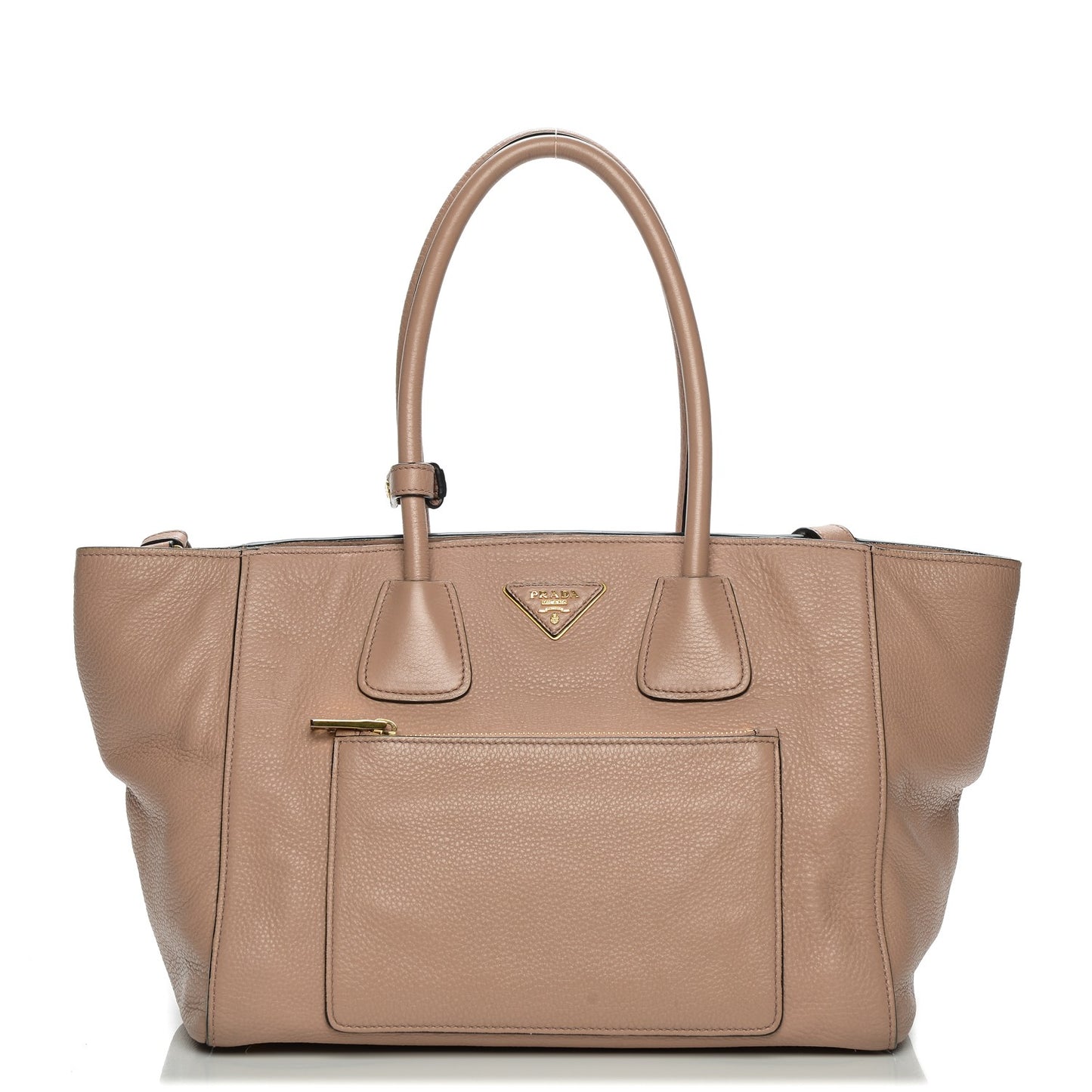Vitello Daino Shopping Tote Cammeo