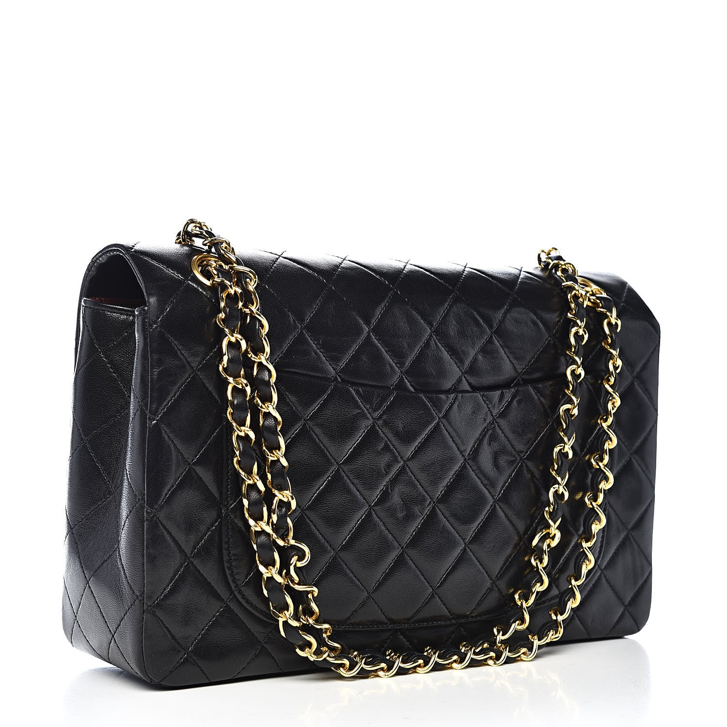 Chanel Lambskin Quilted Medium Single Flap Black 3 of 12