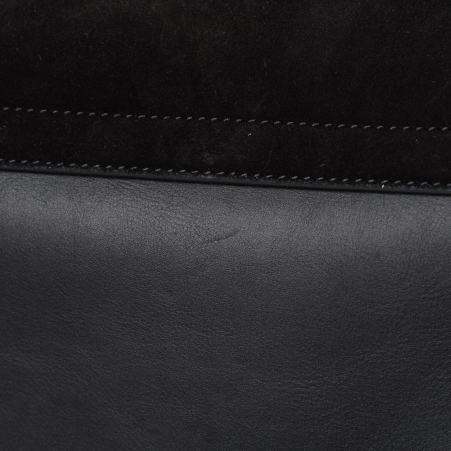 Suede Calfskin Medium Faye Shoulder Bag Black