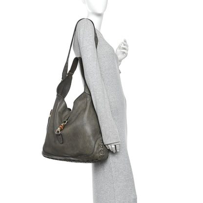 Gucci Calfskin Large New Jackie Shoulder Bag Military 2 of 16