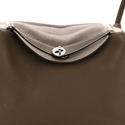 Hermes Taurillon Clemence Lindy 30 Etoupe 8 of 12
