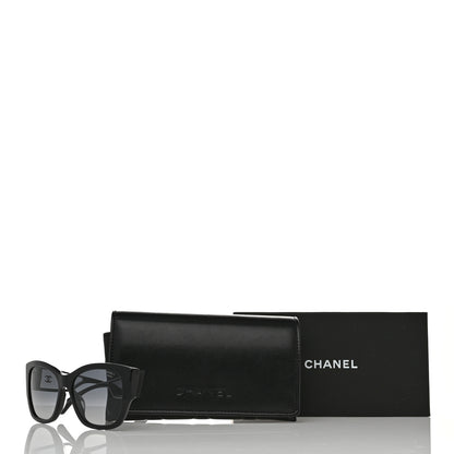 Chanel Acetate Polarized Butterfly Signature CC Sunglasses 5429-A Black 8 of 8