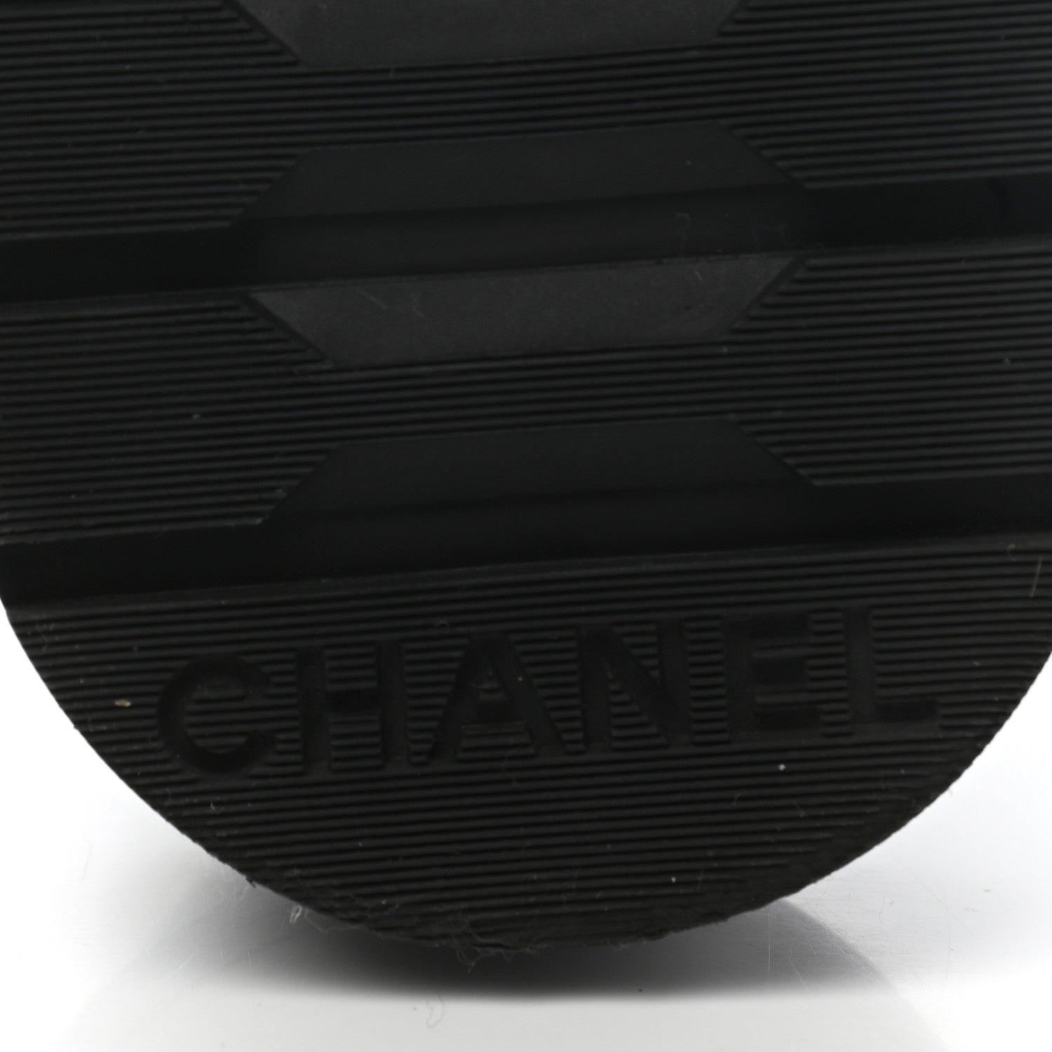 Chanel Shiny Goatskin Calfskin Quilted Lace Up Combat Boots 38.5 White Black 6 of 8