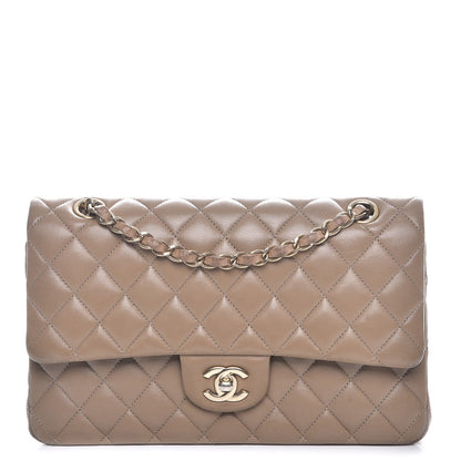 Chanel Lambskin Quilted Medium Double Flap Beige 1 of 14