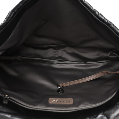 Chanel Glazed Calfskin Twisted Maxi Flap Black 5 of 10