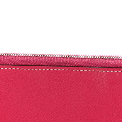 Hermes Epsom Silk'In Wallet Rose Tyrien 9 of 11