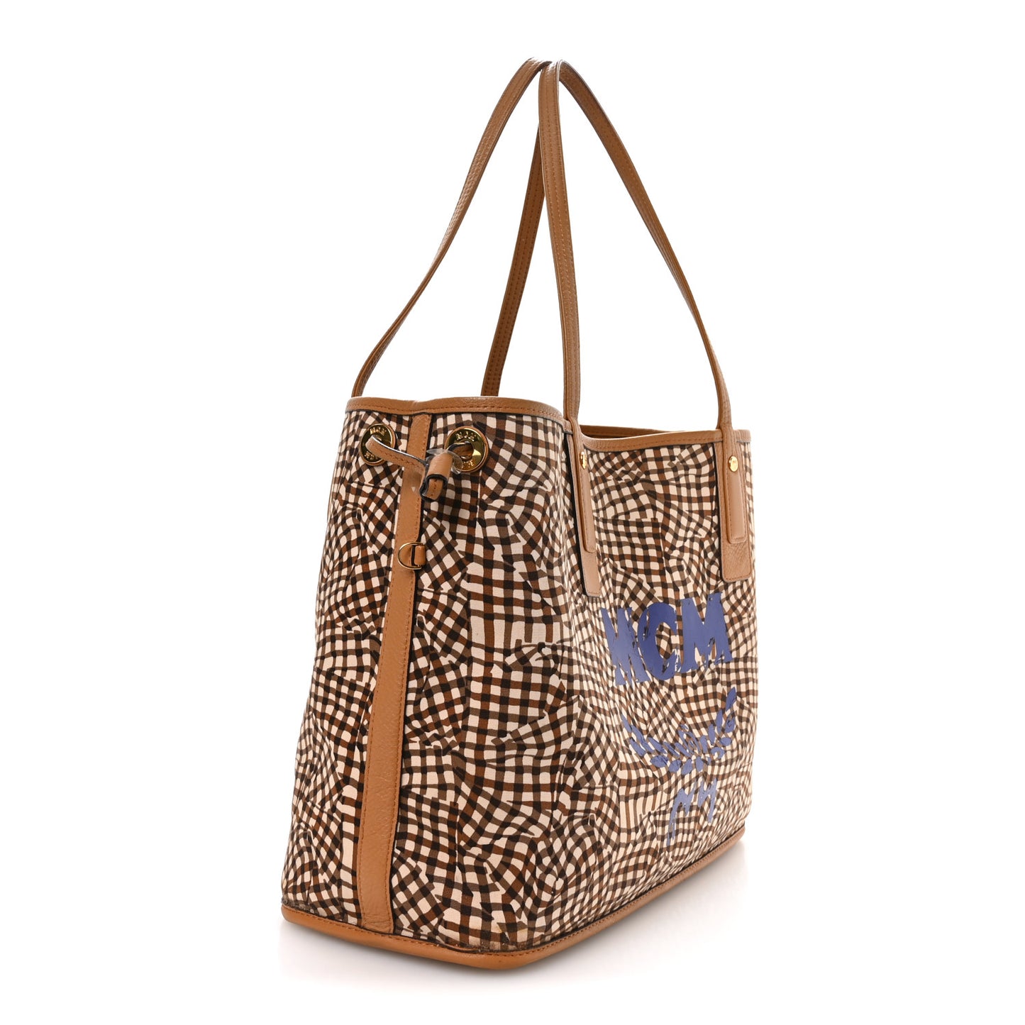 Visetos Medium Liz Reversible Shopper Tote Cognac