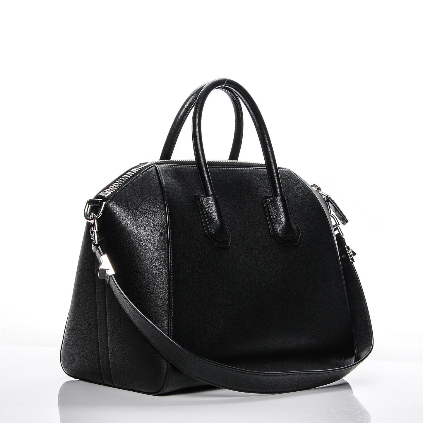 Sugar Goatskin Medium Antigona Black