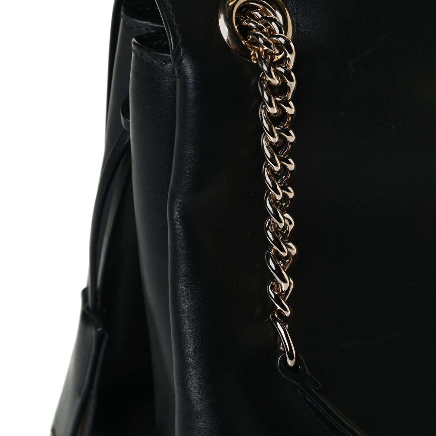 Soft Calfskin Top Handle Satchel Black