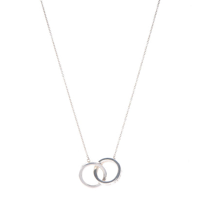 Tiffany Sterling Silver 1837 Interlocking Circles Pendant Necklace 1 of 9