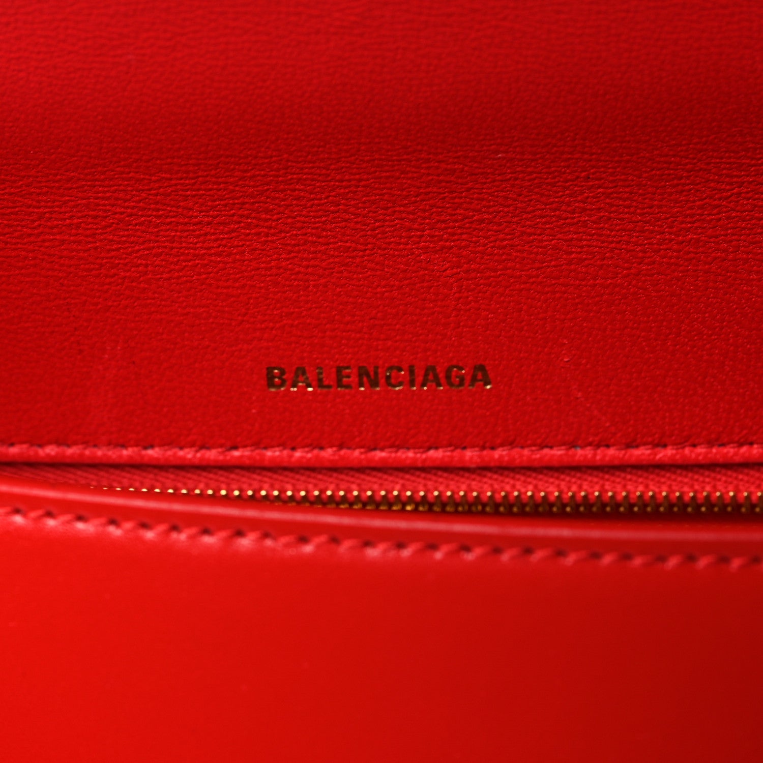 Balenciaga Shiny Box Calfskin Medium Hourglass Top Handle Bag Bright Red 6 of 11