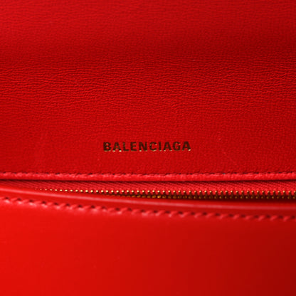 Balenciaga Shiny Box Calfskin Medium Hourglass Top Handle Bag Bright Red 6 of 11