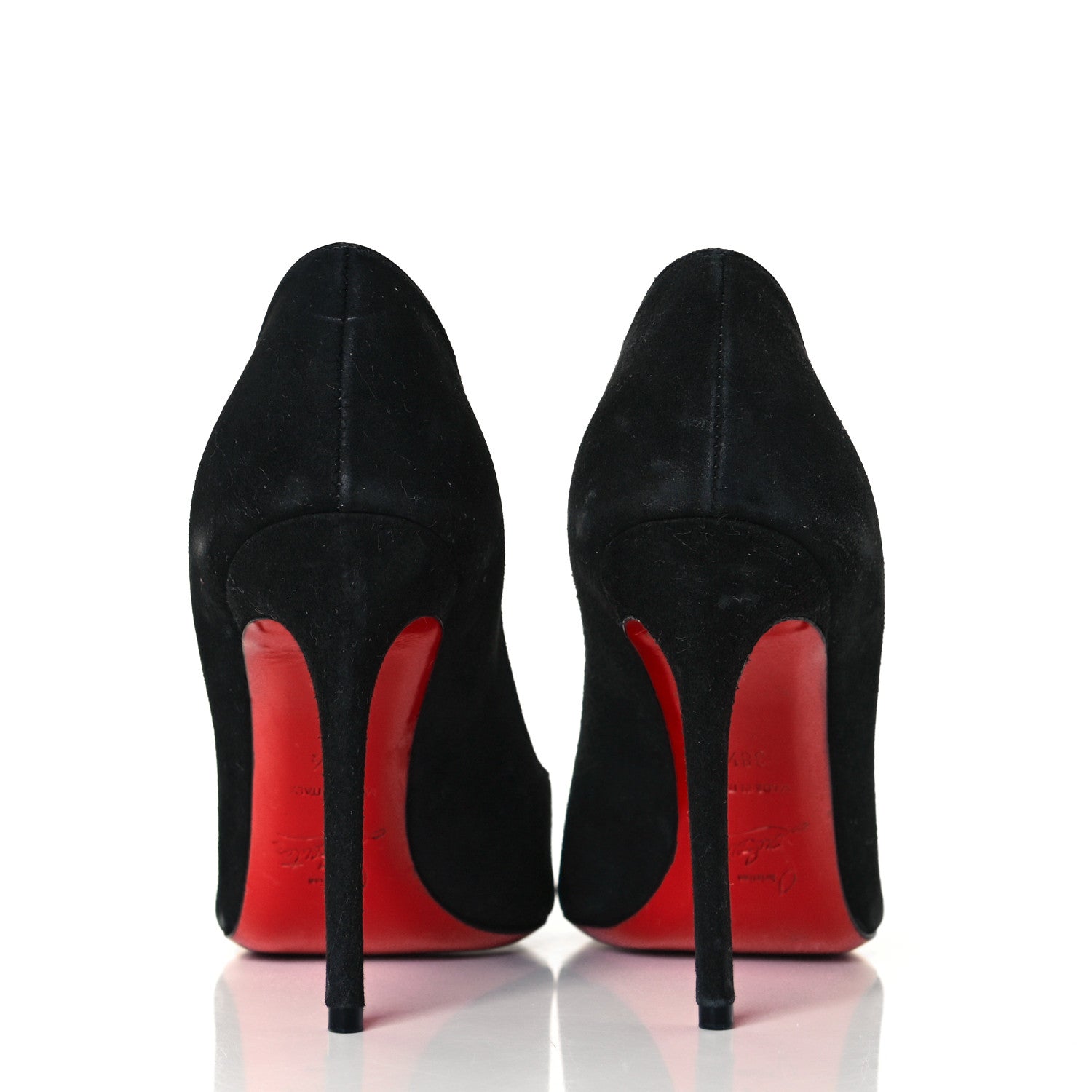 Christian Louboutin Suede Pigalle Follies 85 Pumps 38.5 Black 5 of 9