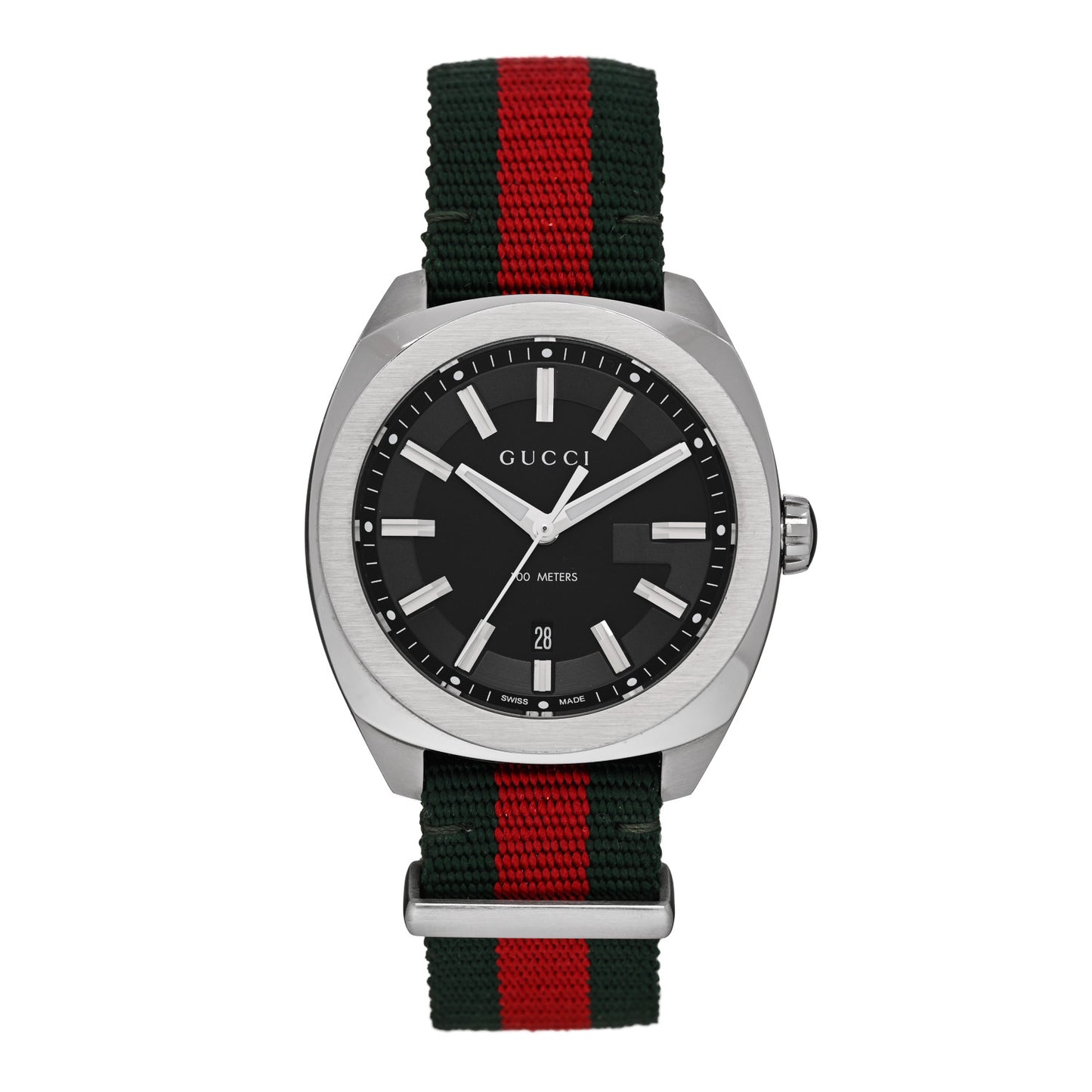 Stainless Steel Nylon 41mm GG2570 Quartz Watch Black