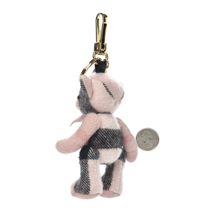 Burberry Cashmere House Check Thomas Bear Bag Charm Ash Rose 2 of 6