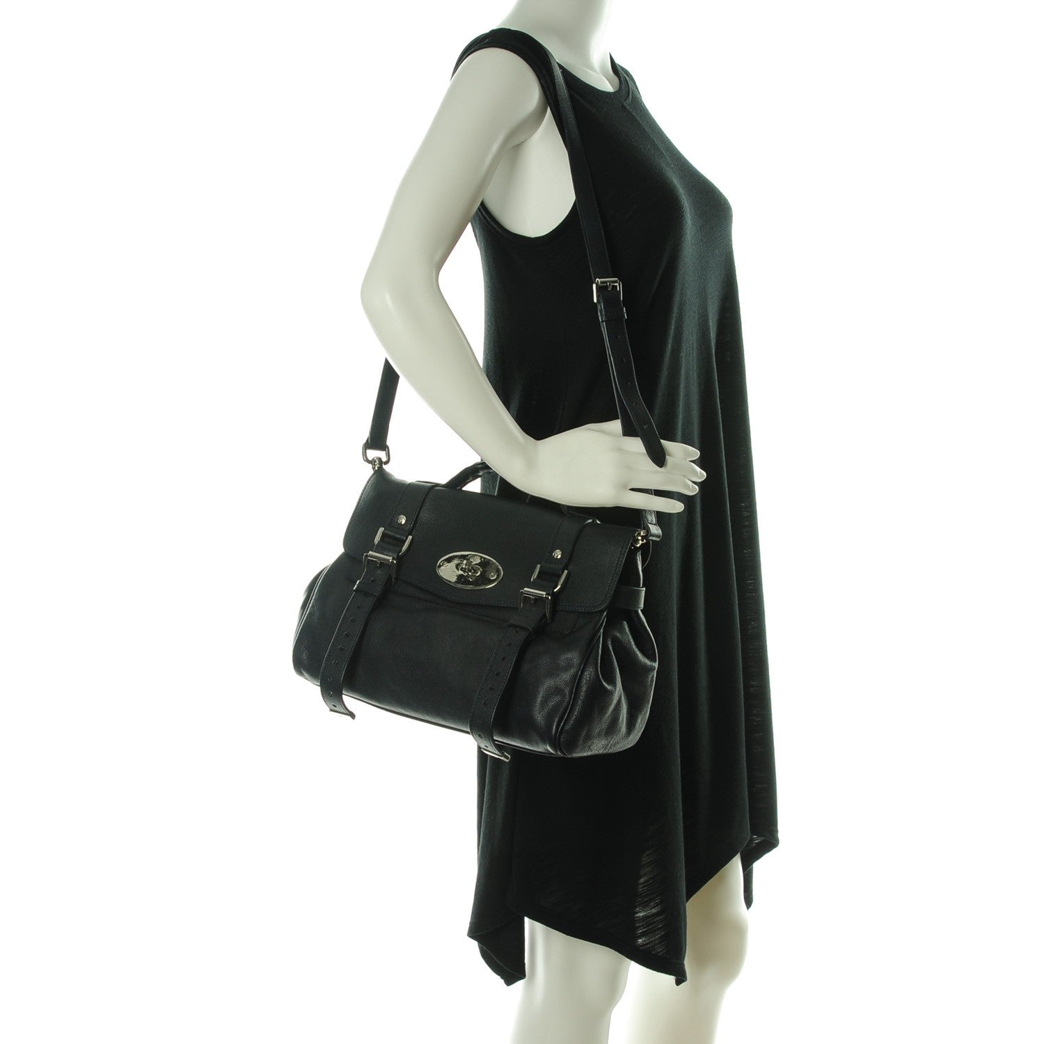 Mulberry Polished Buffalo Medium Alexa Midnight Blue 2 of 9