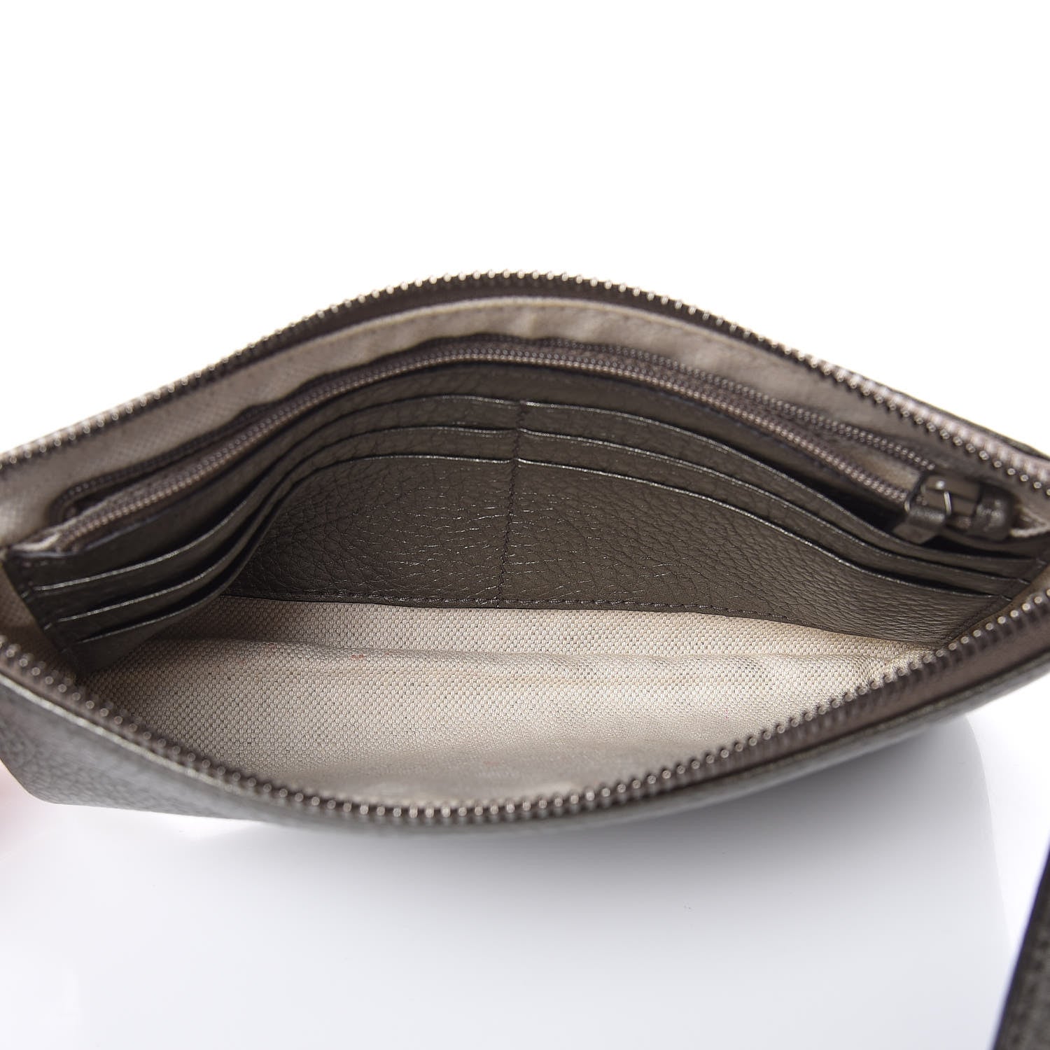 Gucci Metallic Pebbled Calfskin Soho Wristlet Sasso 5 of 7
