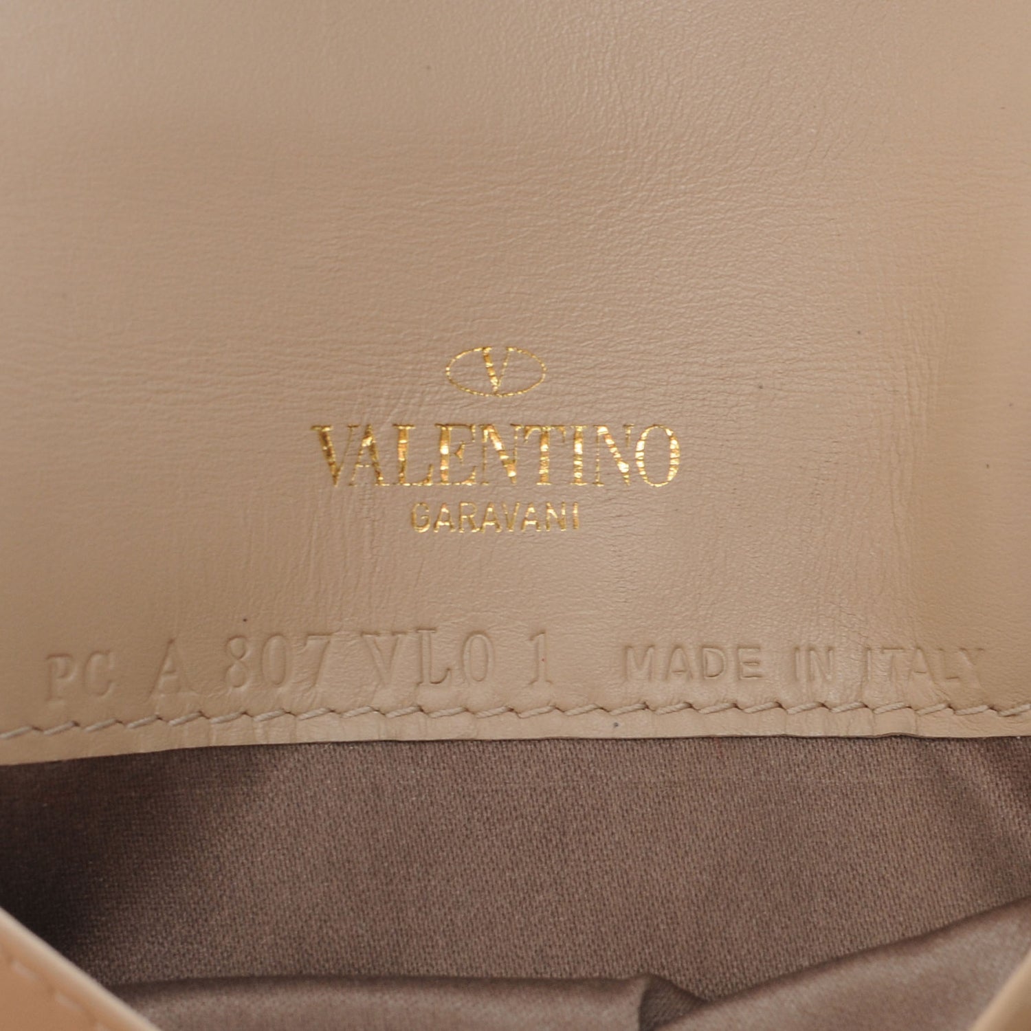 Valentino Garavani Leather Bow Chain Strap Beige 6 of 8