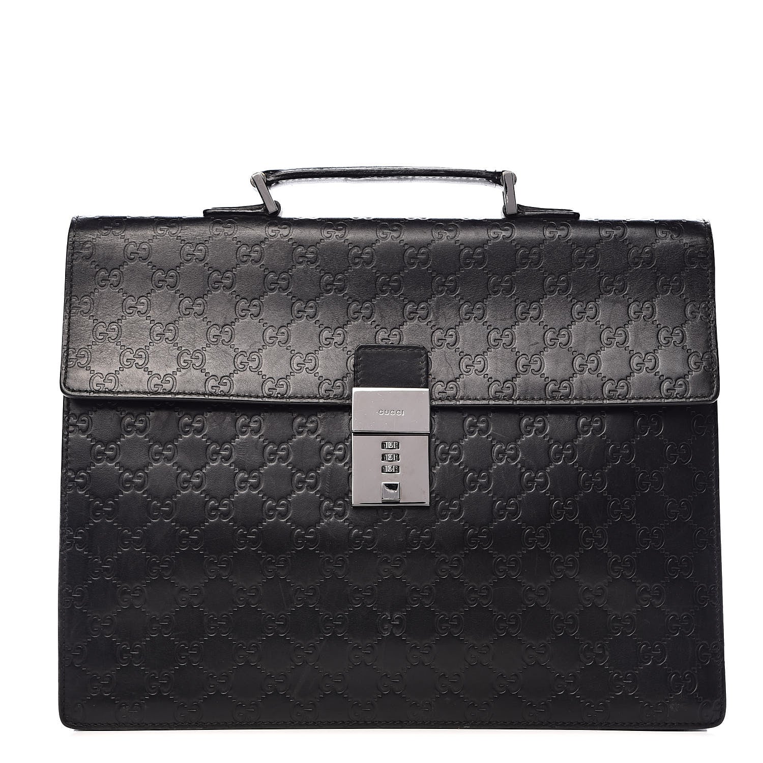 Gucci Guccissima Briefcase Black 1 of 21