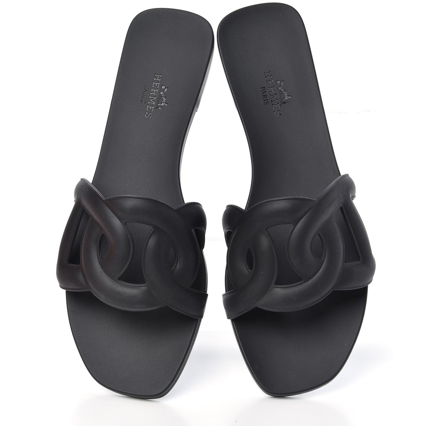 Rubber Aloha Sandals 38 Black