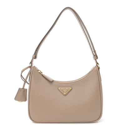 Prada Saffiano Lux Re-Edition Mini Shoulder Bag Cammeo 1 of 12
