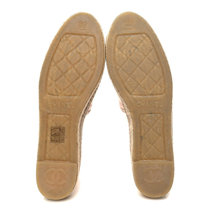 Chanel Mesh Grosgrain CC Espadrilles 39 Pink 5 of 8