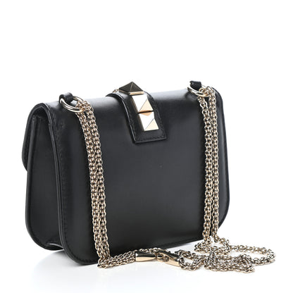 Valentino Garavani Vitello Small Glam Lock Rockstud Flap Black 3 of 8