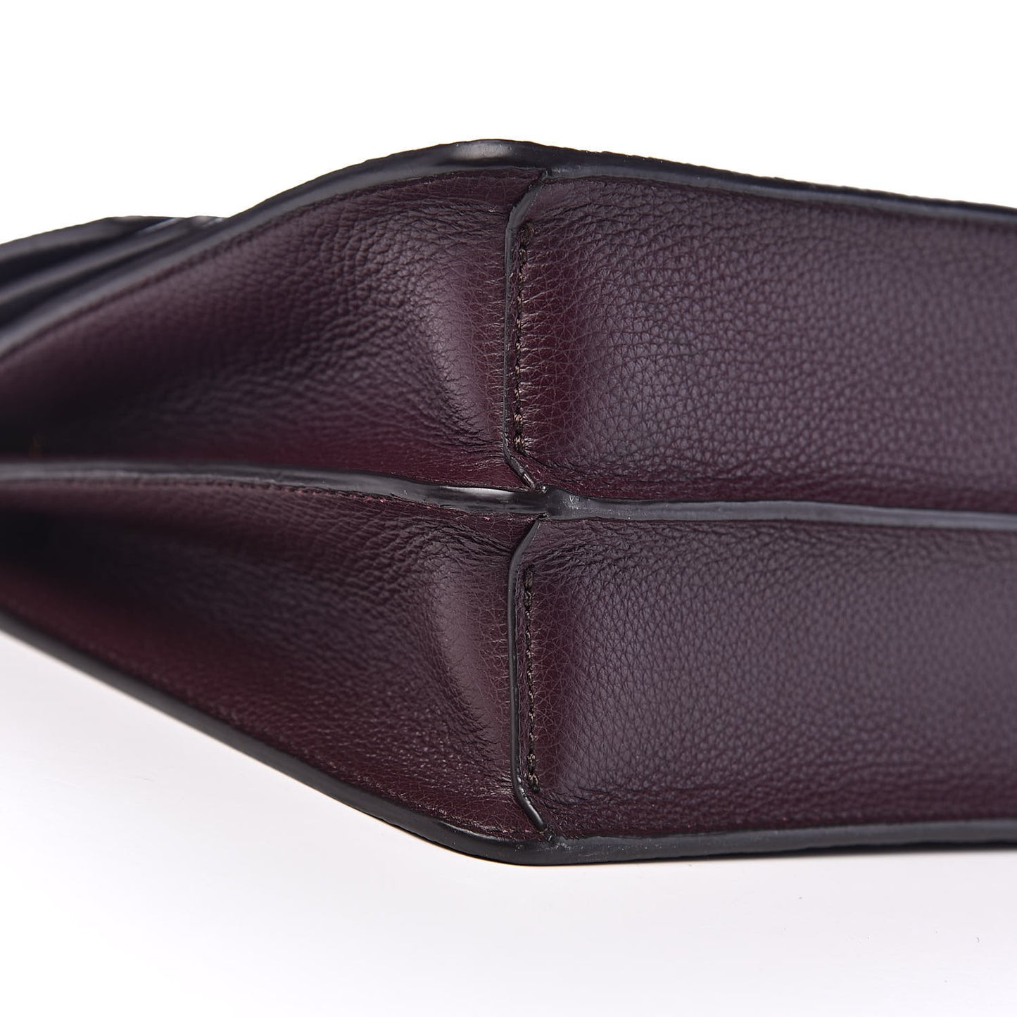 Small Classic Grain Harlow Satchel Oxblood