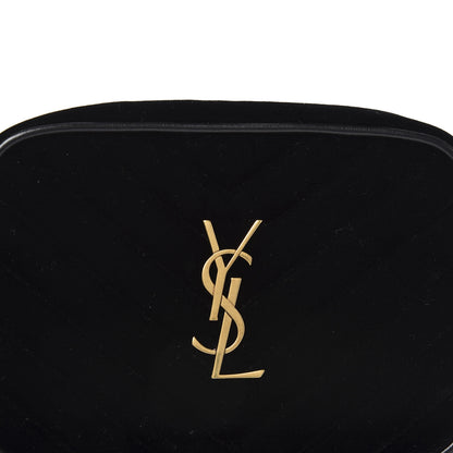 Saint Laurent Velour Matelasse Monogram Lou Belt Bag Black 9 of 9