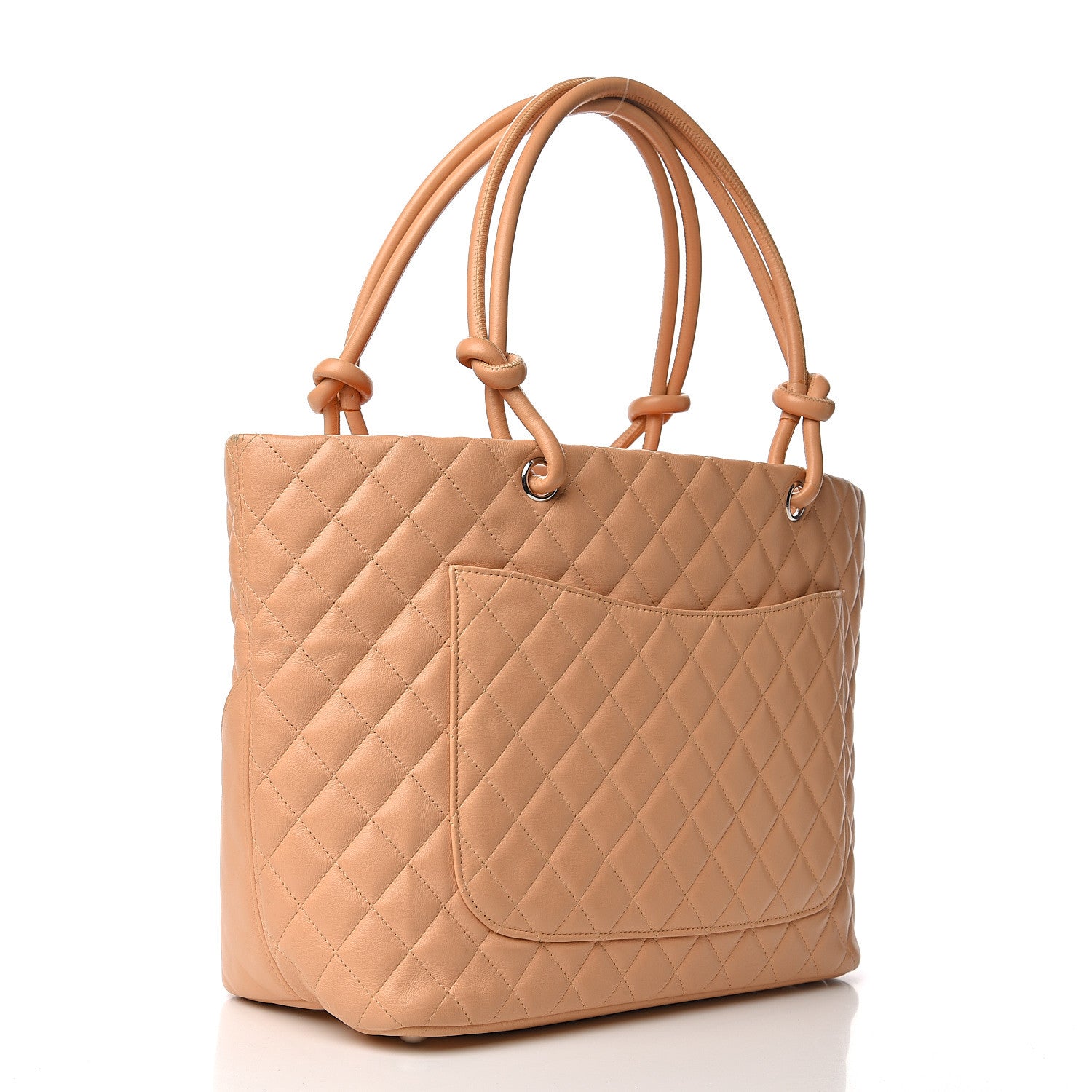 Chanel Calfskin Quilted Large Cambon Tote Beige 2 of 12